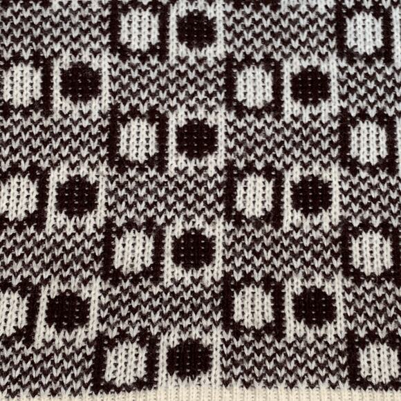 Vintage Montgomery Ward Brown Geometric Knit Sweater Vest Medium Grandpa Artsy - Picture 9 of 14